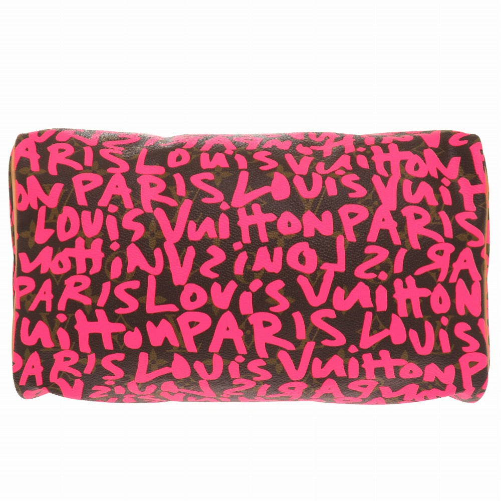 LOUIS VUITTON Handbag M93704 Monogram canvas Fuchsia Monogram graffiti Speedy 30 Women
