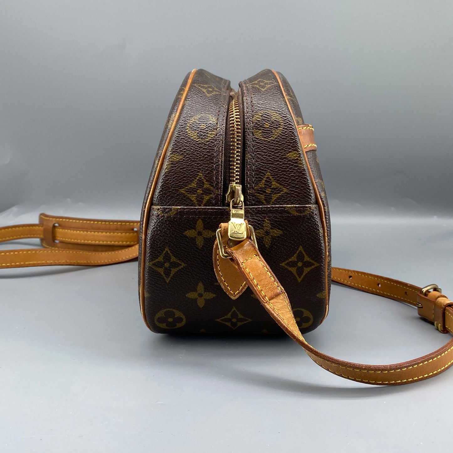 Louis Vuitton Monogram Brown Oval Crossbody Shoulder Bag