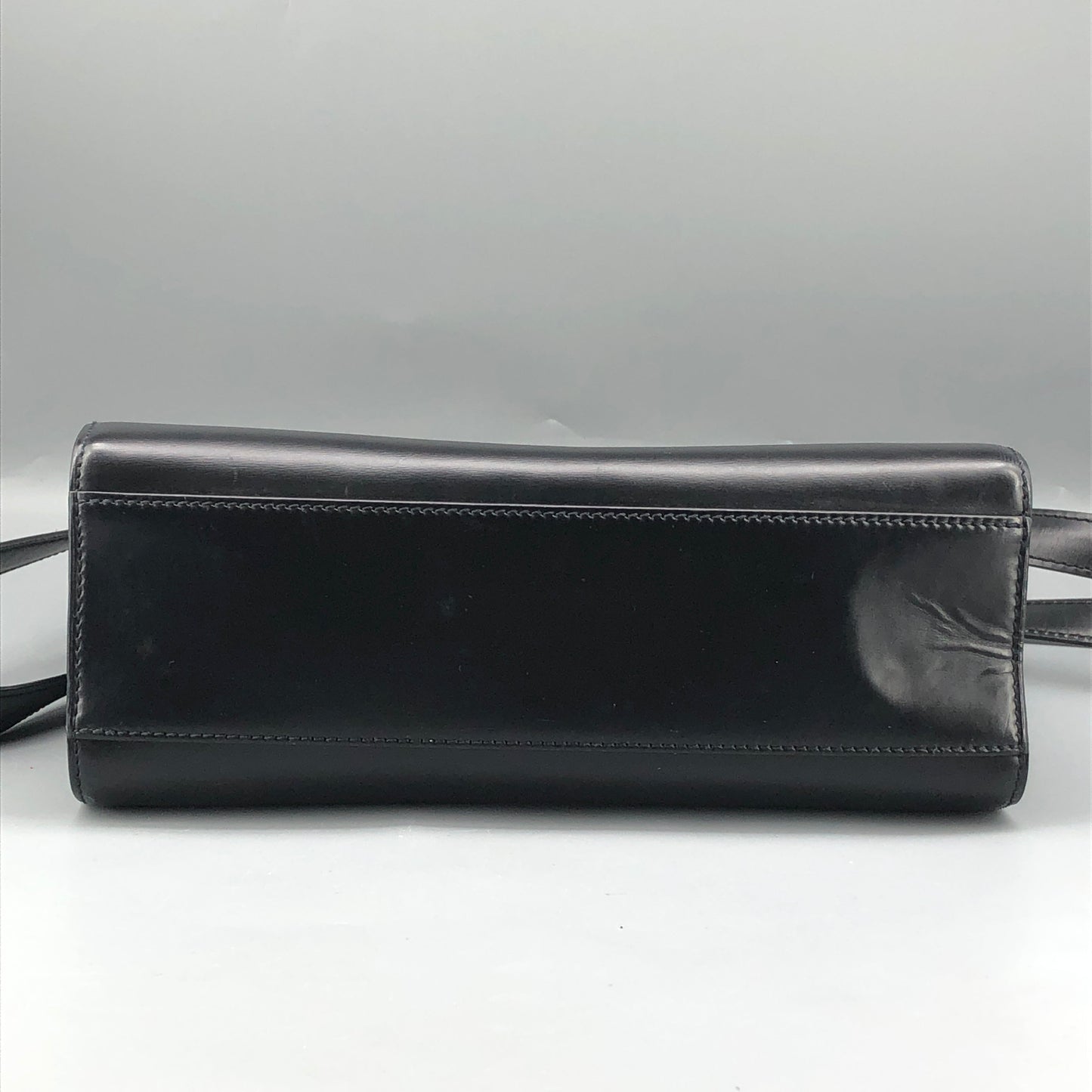 Cartier Black Smooth Leather Vertical Shoulder Tote Bag