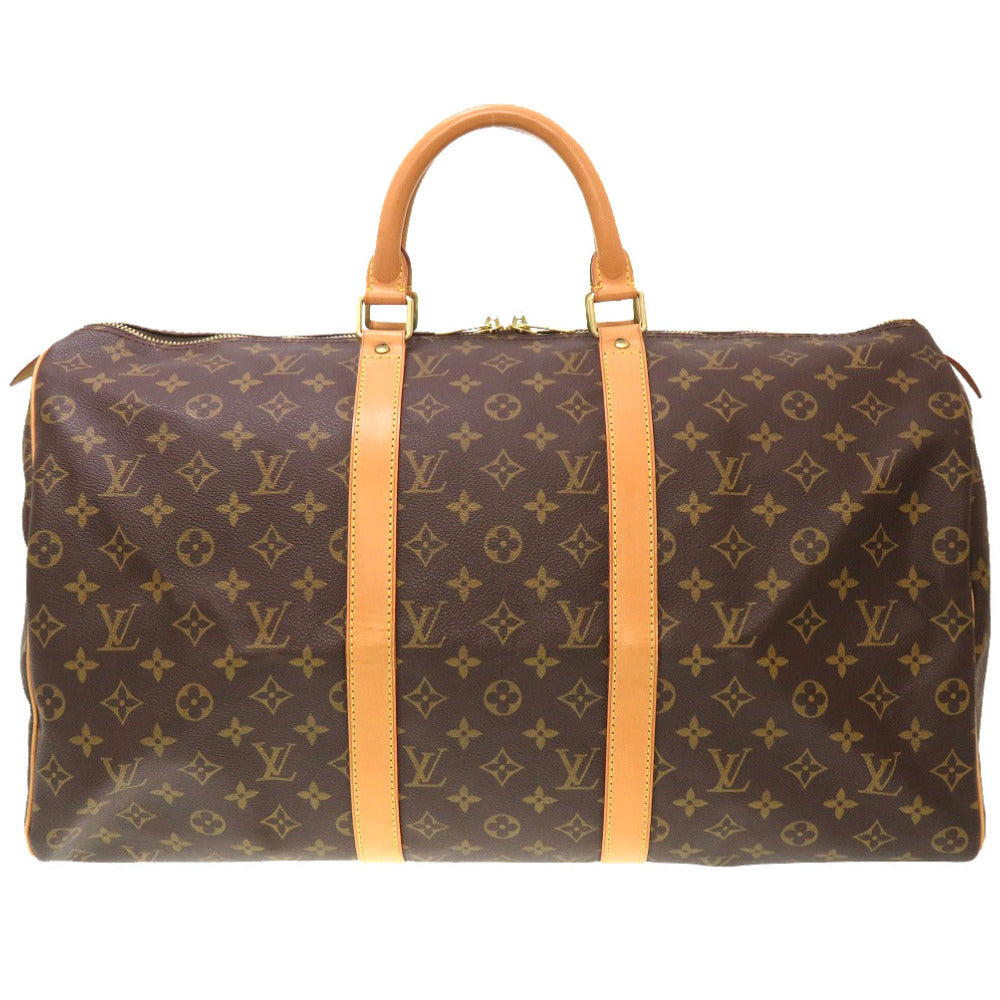 LOUIS VUITTON Boston Duffel bag M41426 Monogram canvas Brown Monogram Keepall 50 mens