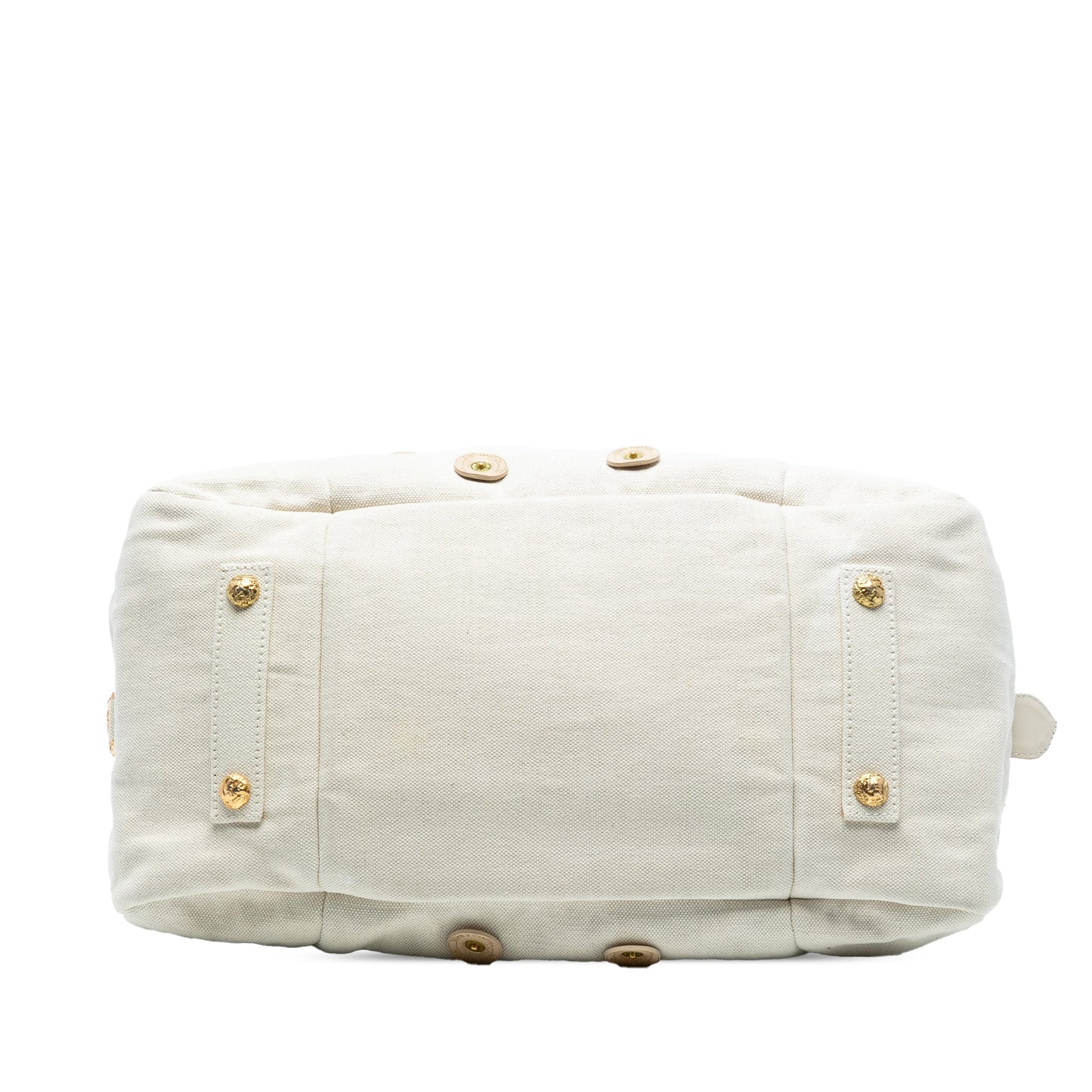 White Louis Vuitton Polka Dots Bowly Handbag
