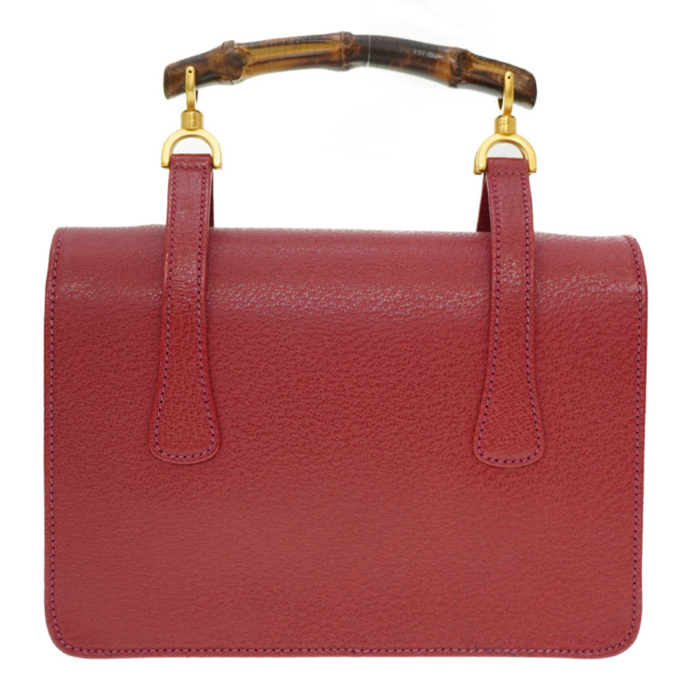 GUCCI Handbag 000.113.0231 leather Red Bamboo Women