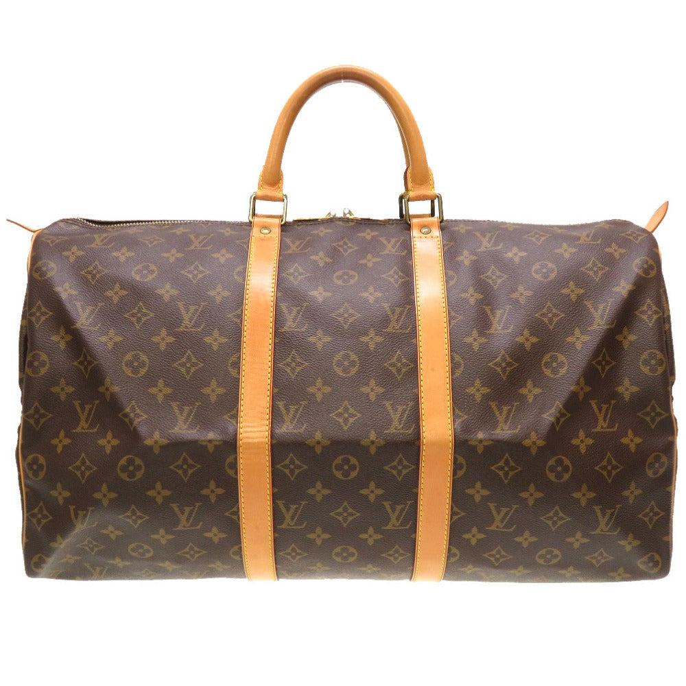 LOUIS VUITTON Boston Duffel bag M41426 Monogram canvas Brown Monogram Keepall 50 mens