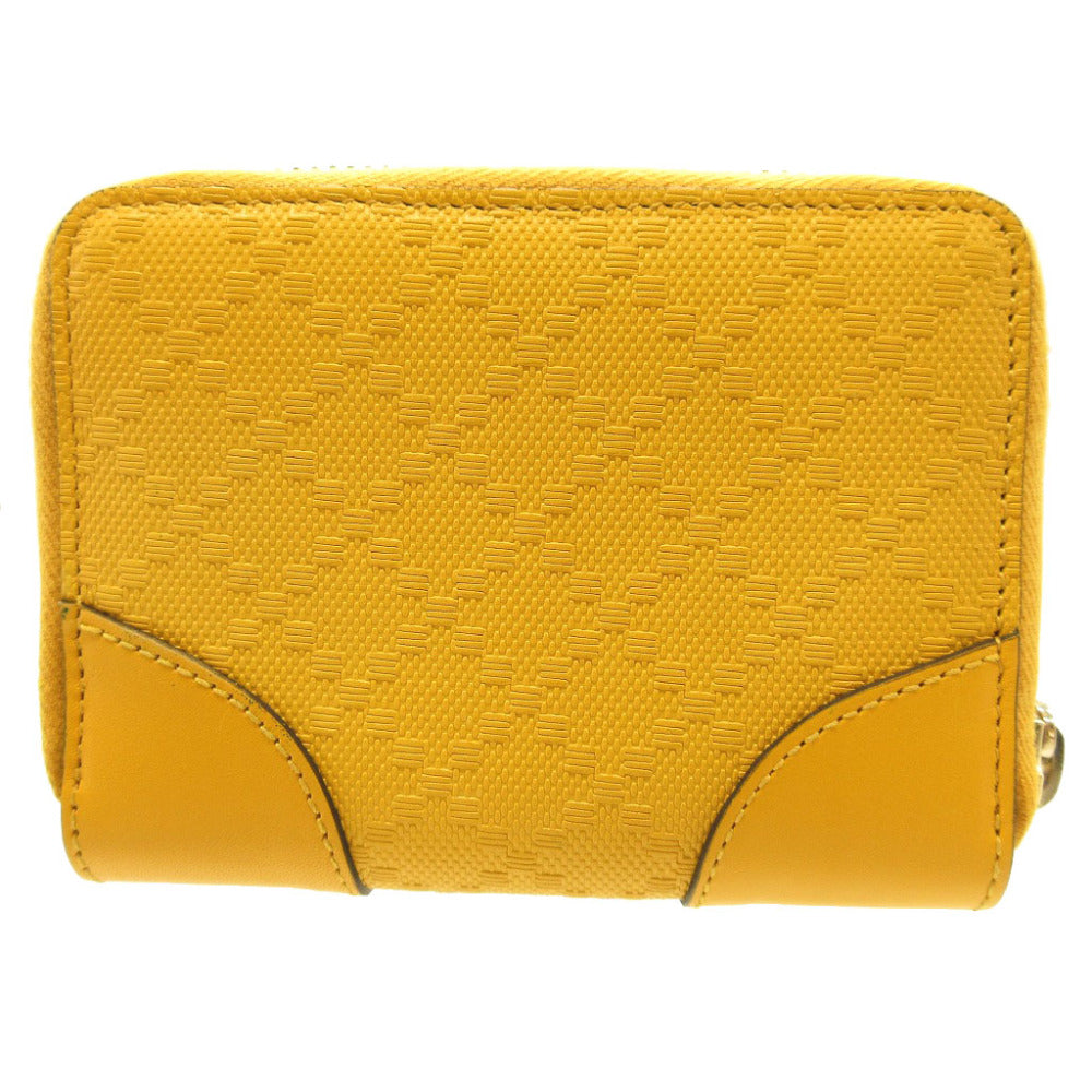 GUCCI Card Case 354495 leather yellow Coin case Tiamante Women