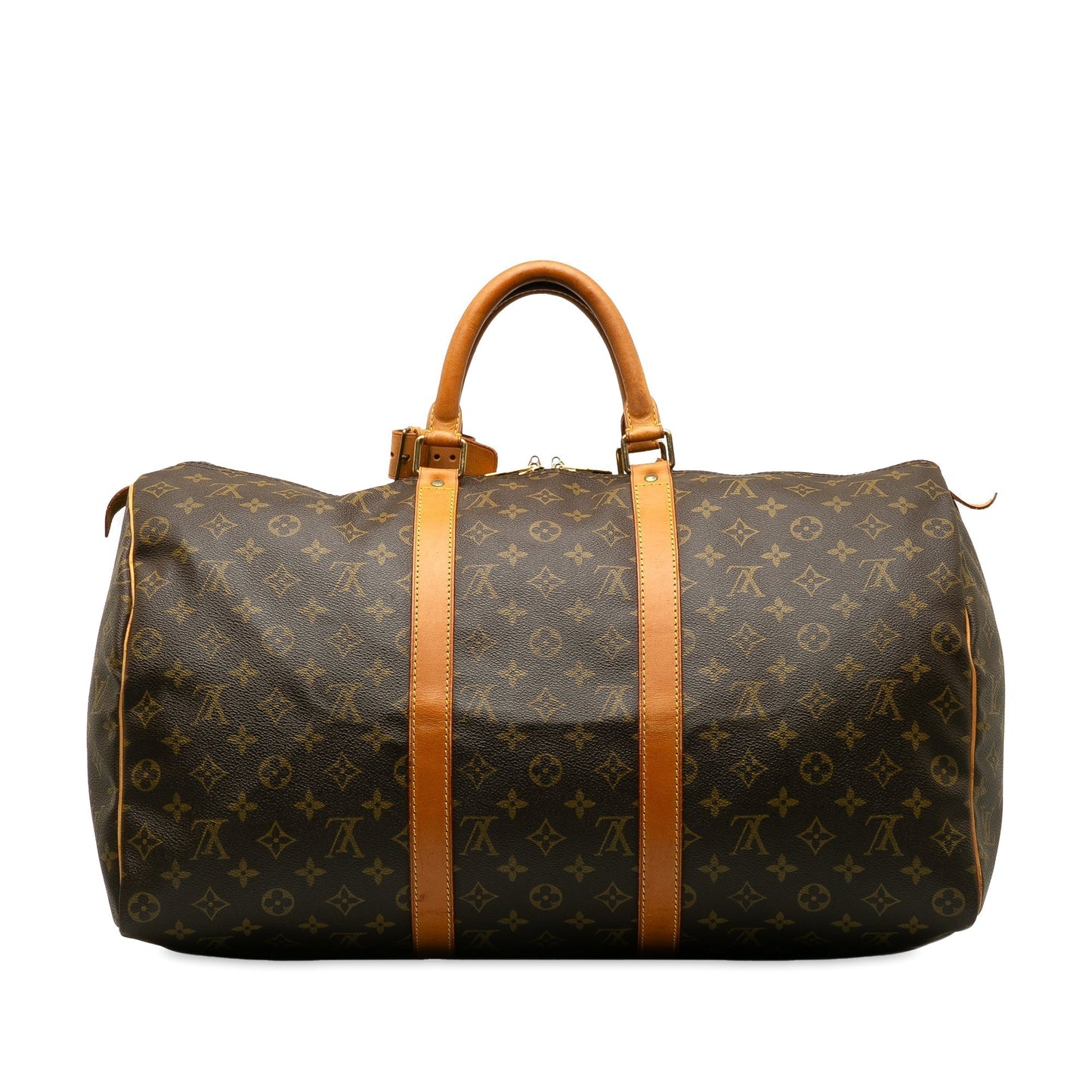 Brown Louis Vuitton Monogram Keepall 50 Travel Bag