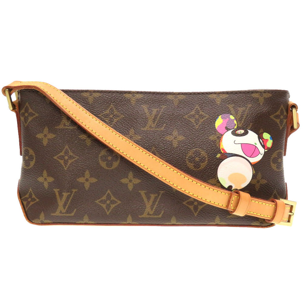 LOUIS VUITTON Shoulder Bag Monogram canvas Brown Monogram panda Trotteur Takashi Murakami Women