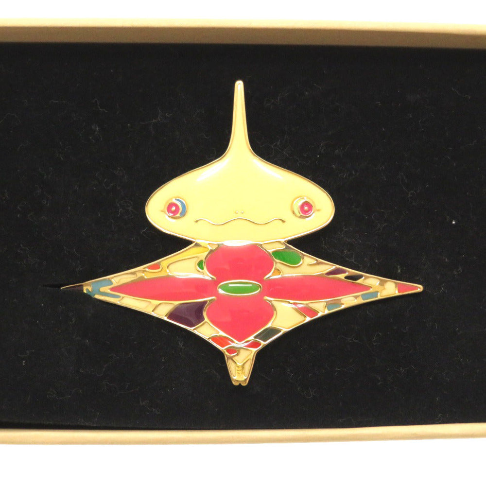 LOUIS VUITTON Valletta M92595 metal Multi Takashi Murakami Characters Panda Onion Head Flower Hatman Hair Clip Limited Edition Women