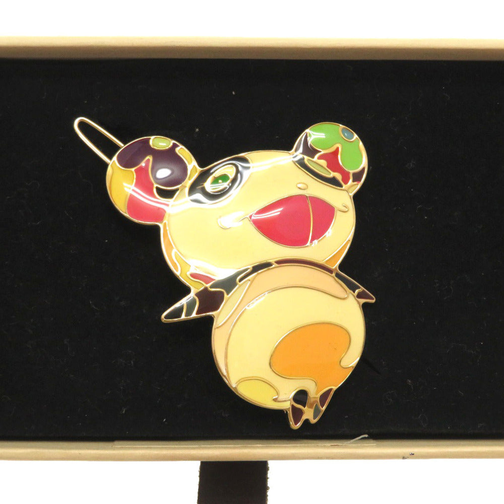 LOUIS VUITTON Valletta M92595 metal Multi Takashi Murakami Characters Panda Onion Head Flower Hatman Hair Clip Limited Edition Women