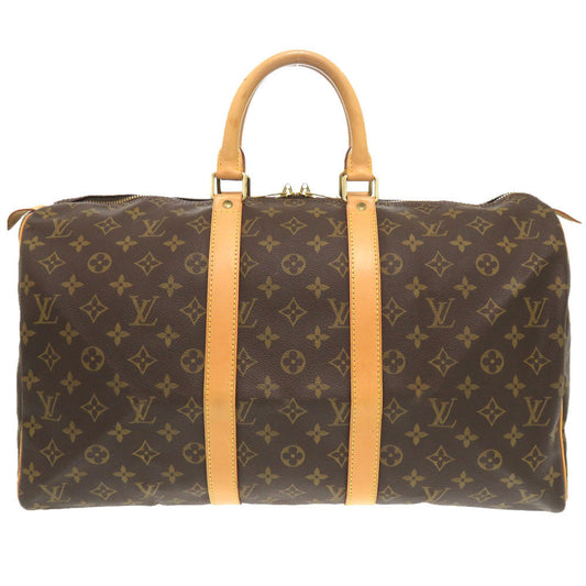 LOUIS VUITTON Boston Duffel bag Monogram canvas Brown Monogram Keepall 45 mens
