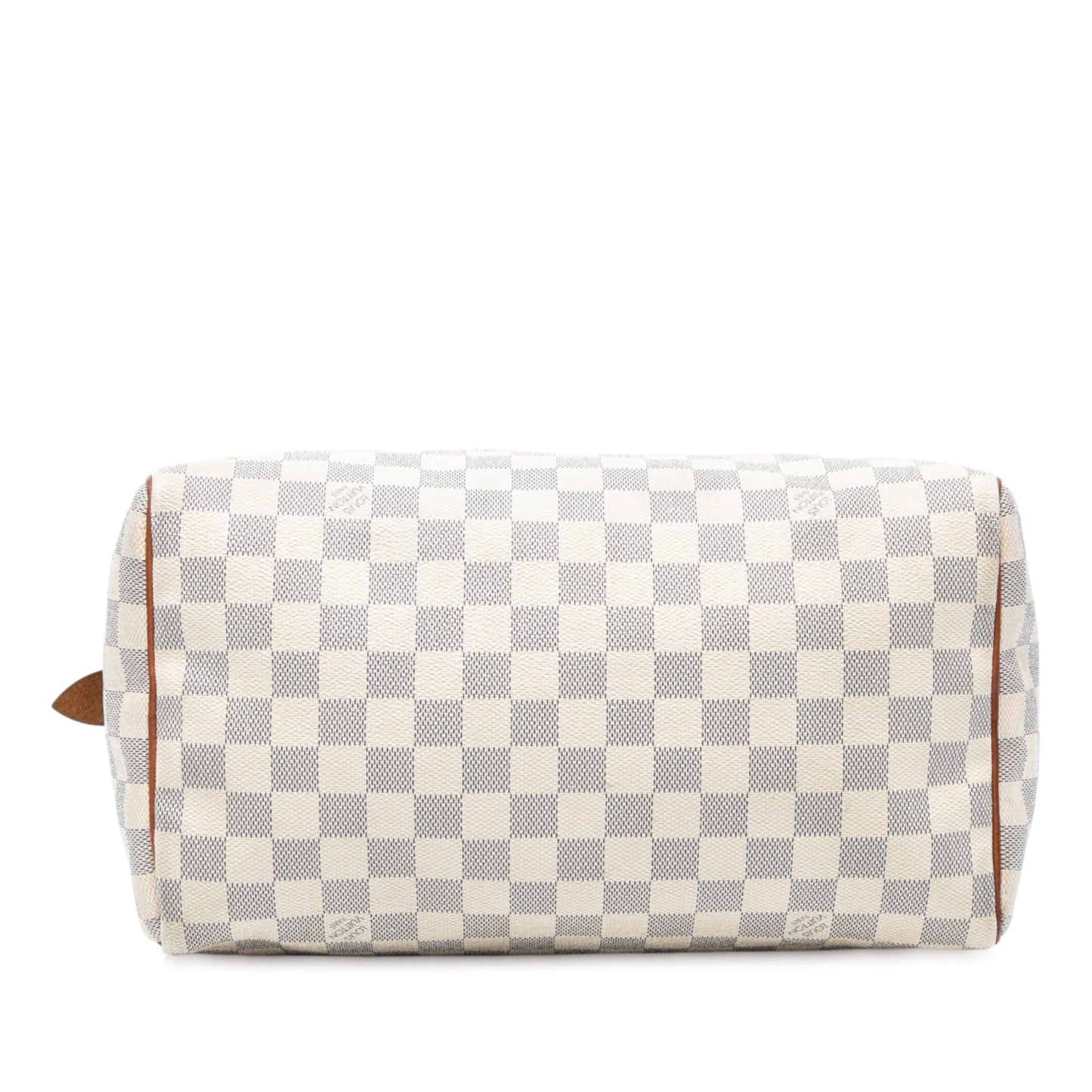 White Louis Vuitton Damier Azur Speedy 30 Boston Bag