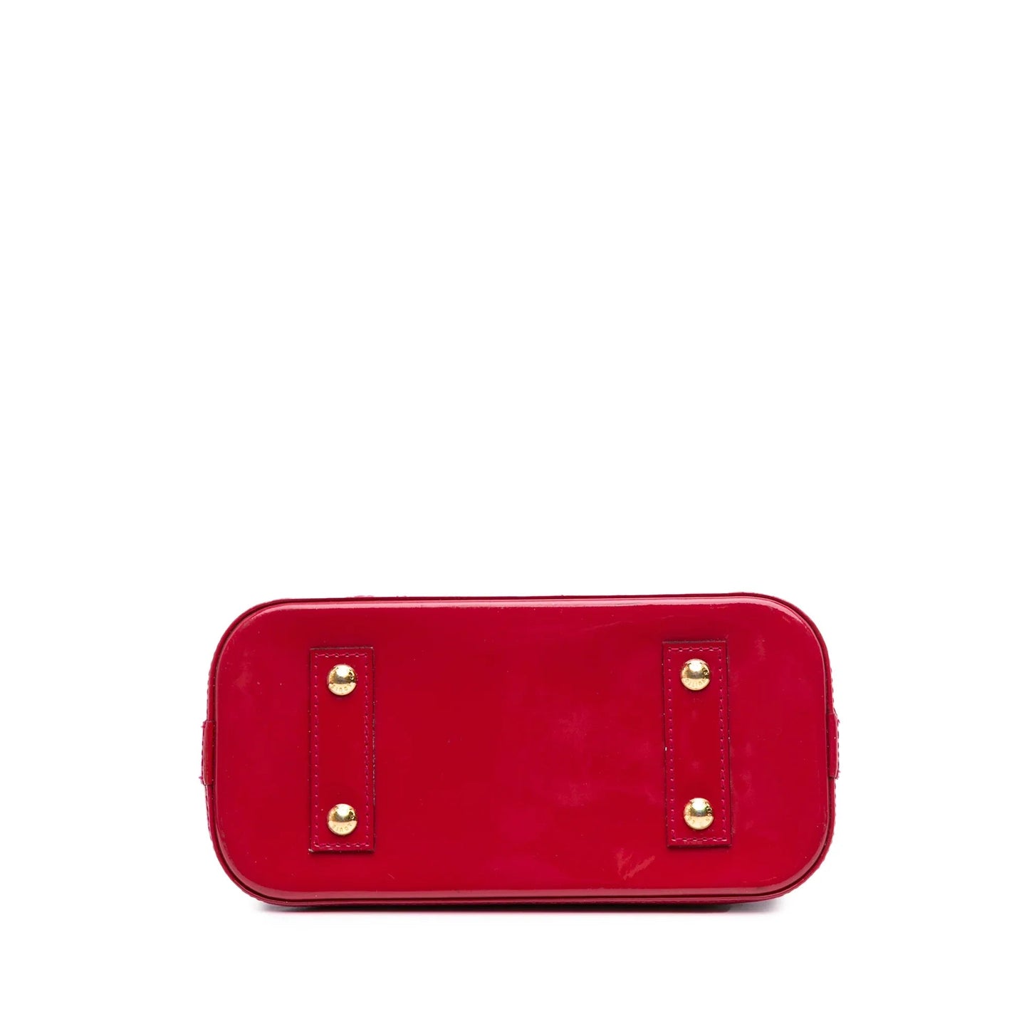 Red Louis Vuitton Monogram Vernis Alma BB Satchel