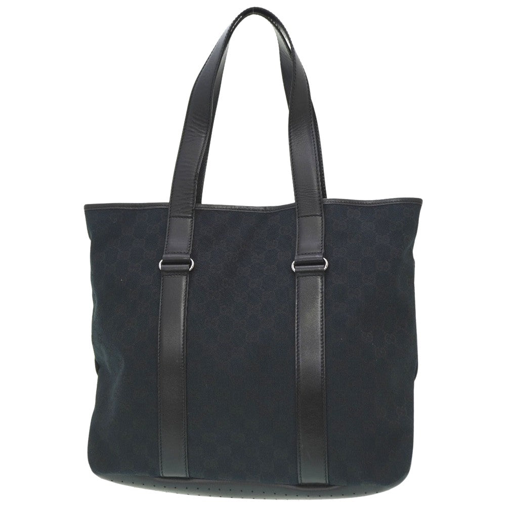 GUCCI Tote Bag 145971 GG canvas, leather black Tote Bag Women Used