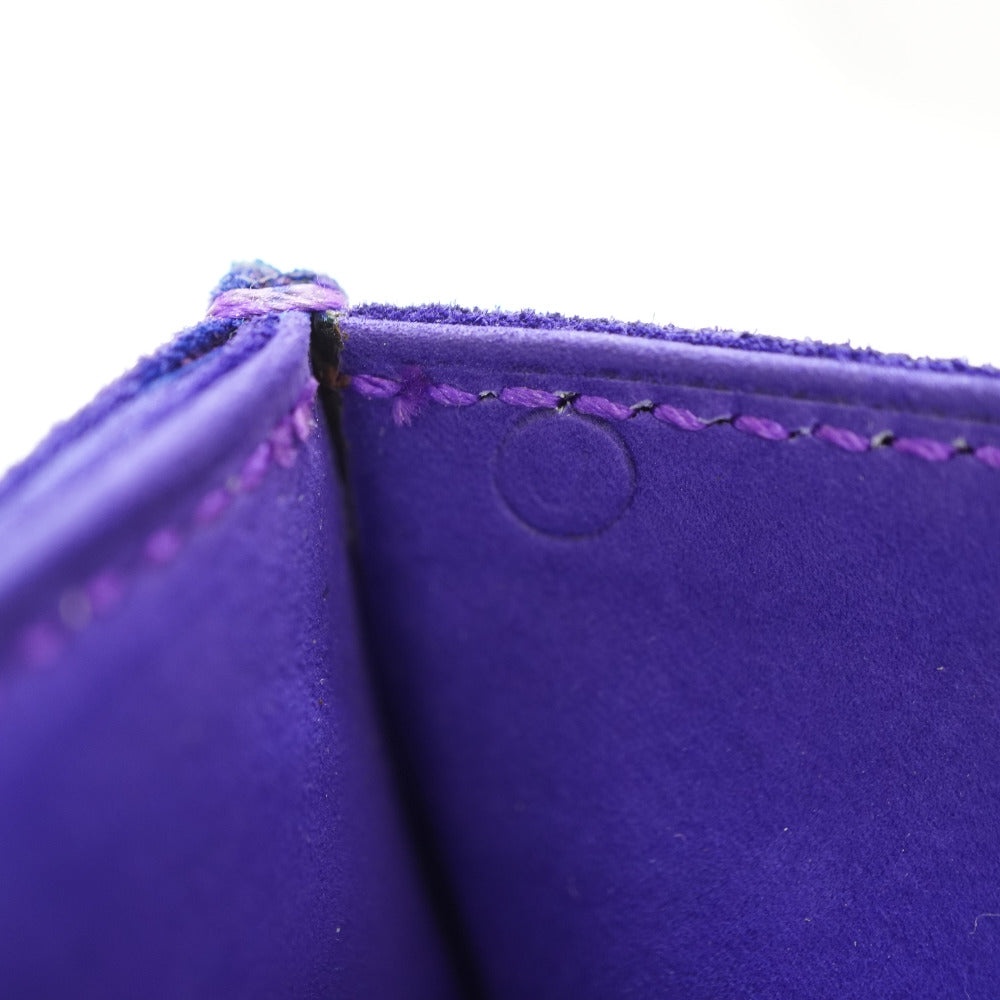 HERMES Shoulder Bag Doblis purple vintage Shoulder Clutch Bag Women Used