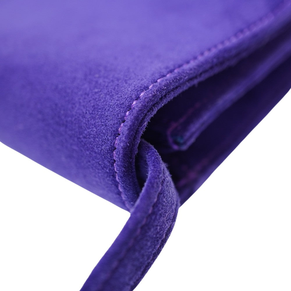 HERMES Shoulder Bag Doblis purple vintage Shoulder Clutch Bag Women Used