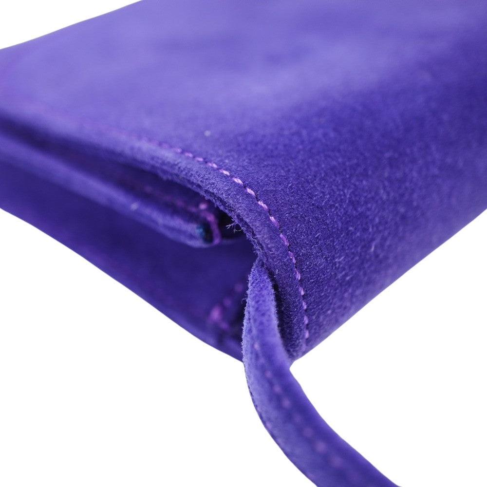 HERMES Shoulder Bag Doblis purple vintage Shoulder Clutch Bag Women Used