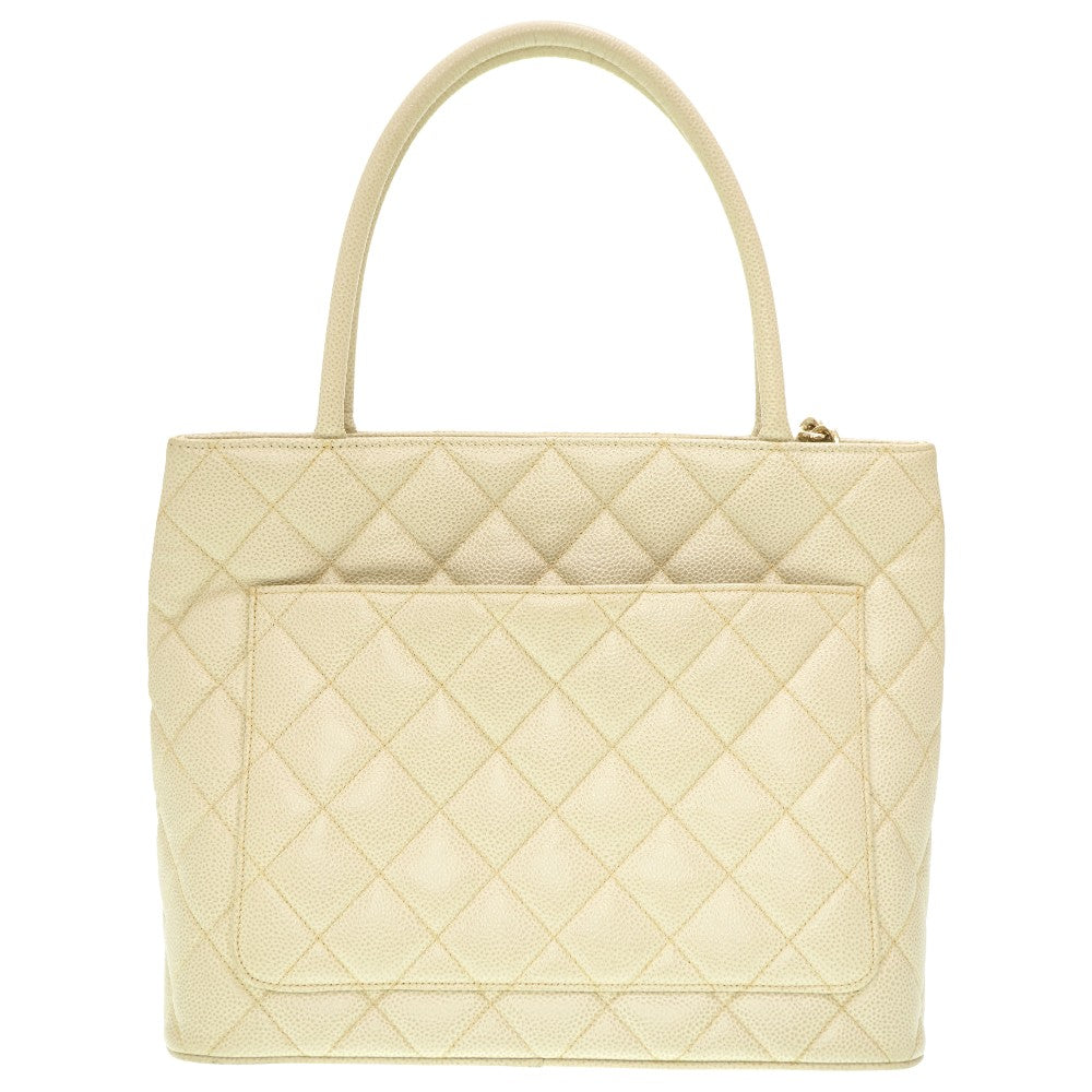 CHANEL Tote Bag Caviar skin Ivory Grey Replica Tote Women