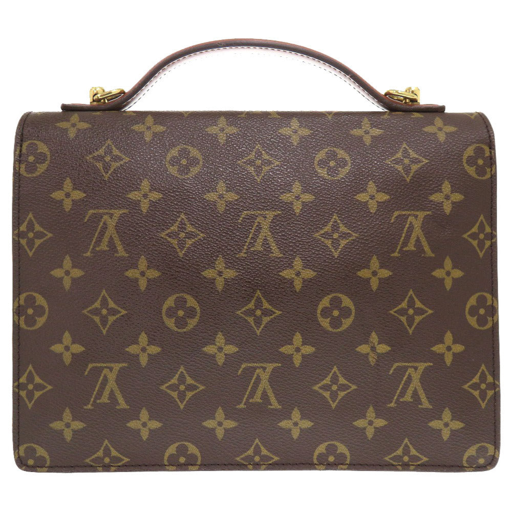 LOUIS VUITTON Handbag Monogram canvas Brown Monogram Monceau mens(Unisex)
