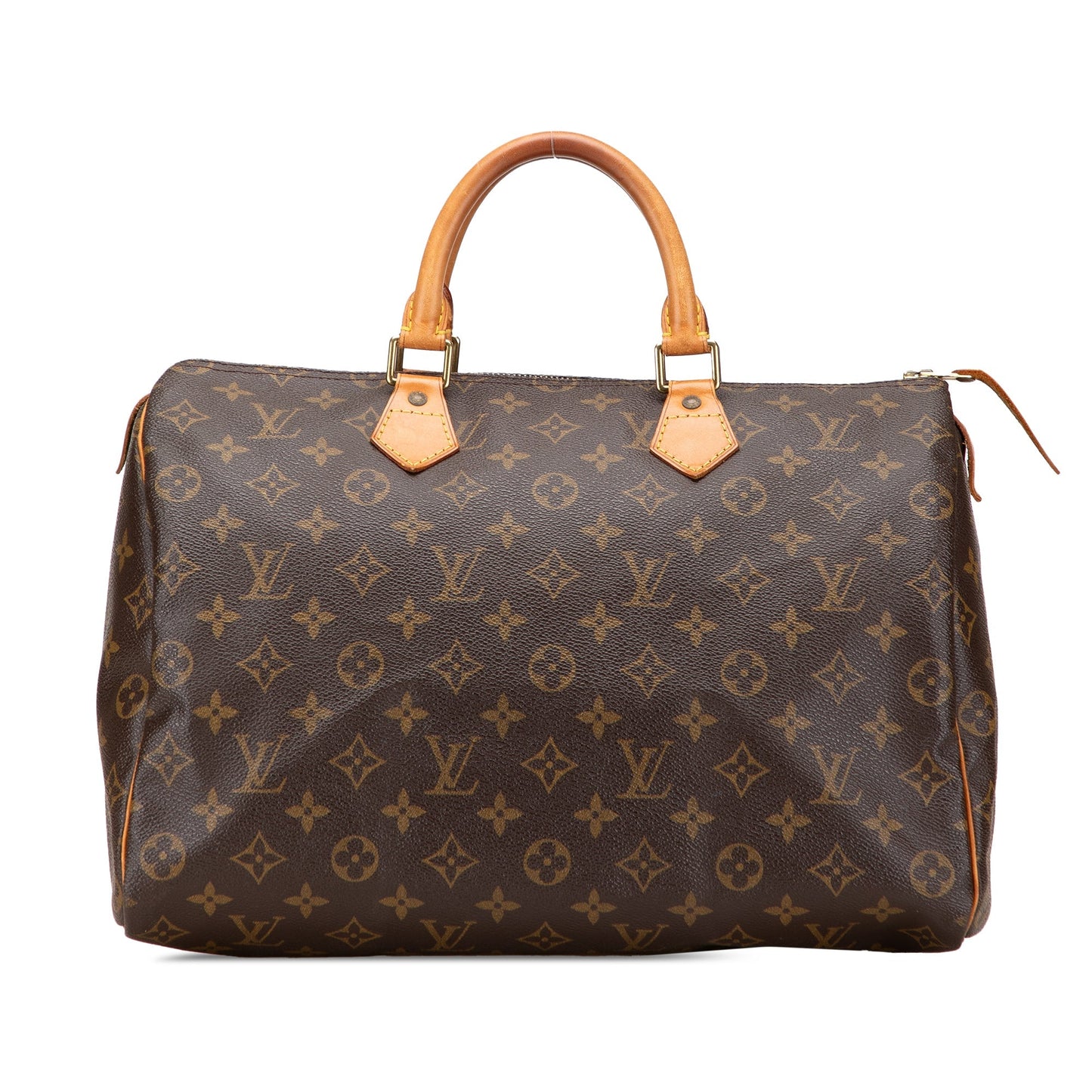Brown Louis Vuitton Monogram Speedy 35 Boston Bag