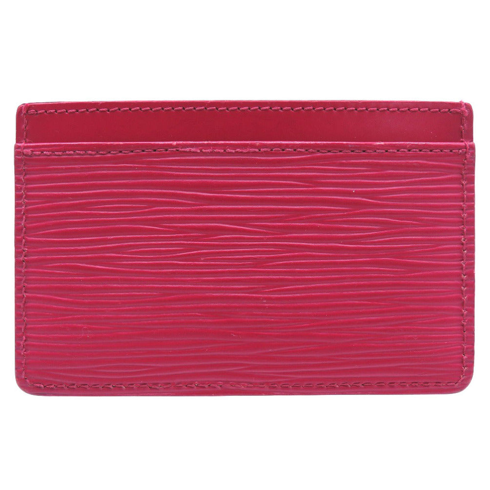 LOUIS VUITTON Card Case M60327 Epi Leather Fuchsia Epi Porte Cartes Simple Women