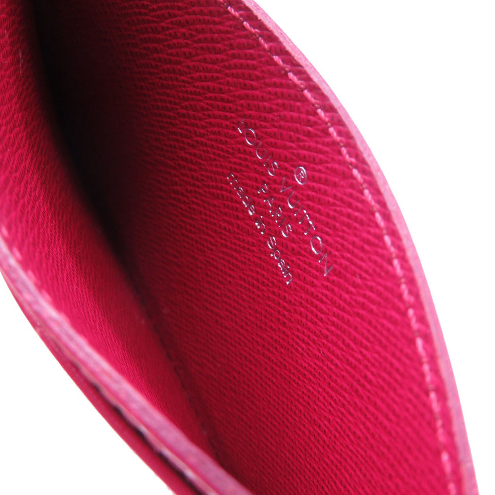 LOUIS VUITTON Card Case M60327 Epi Leather Fuchsia Epi Porte Cartes Simple Women
