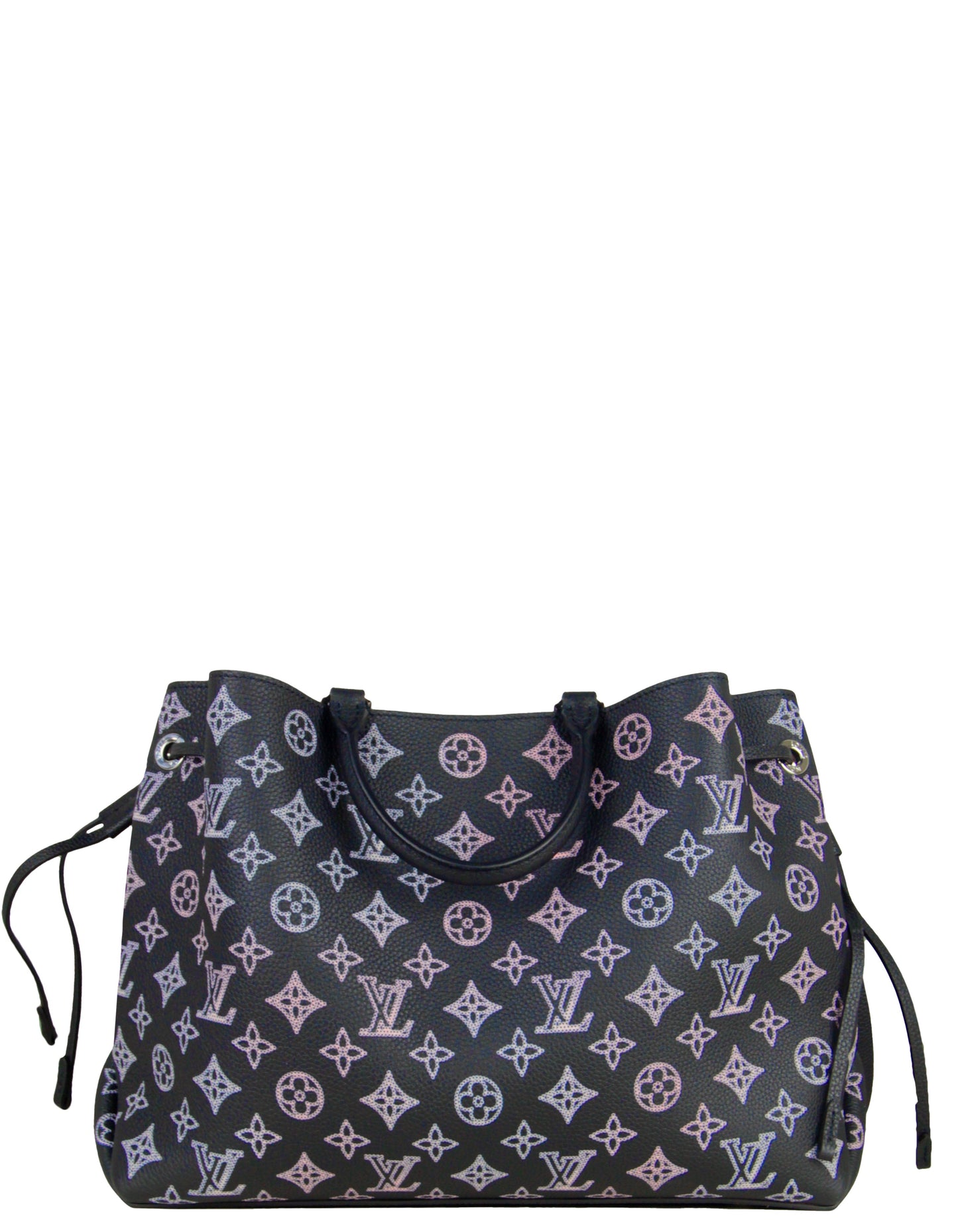 Louis Vuitton Black/ Pink Gradient Monogram Mahina Leather Bella Tote Bag