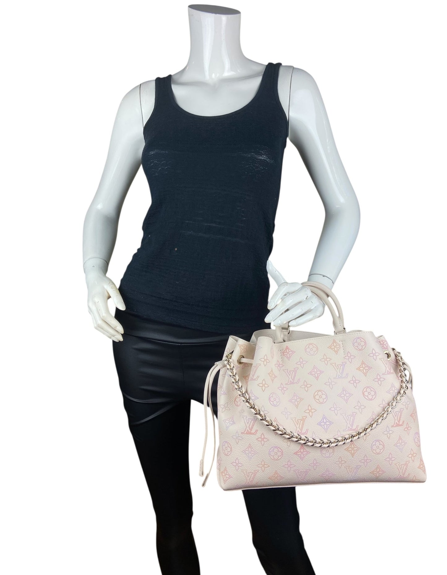 Louis Vuitton Dream Cream Monogram Mahina Bella Tote