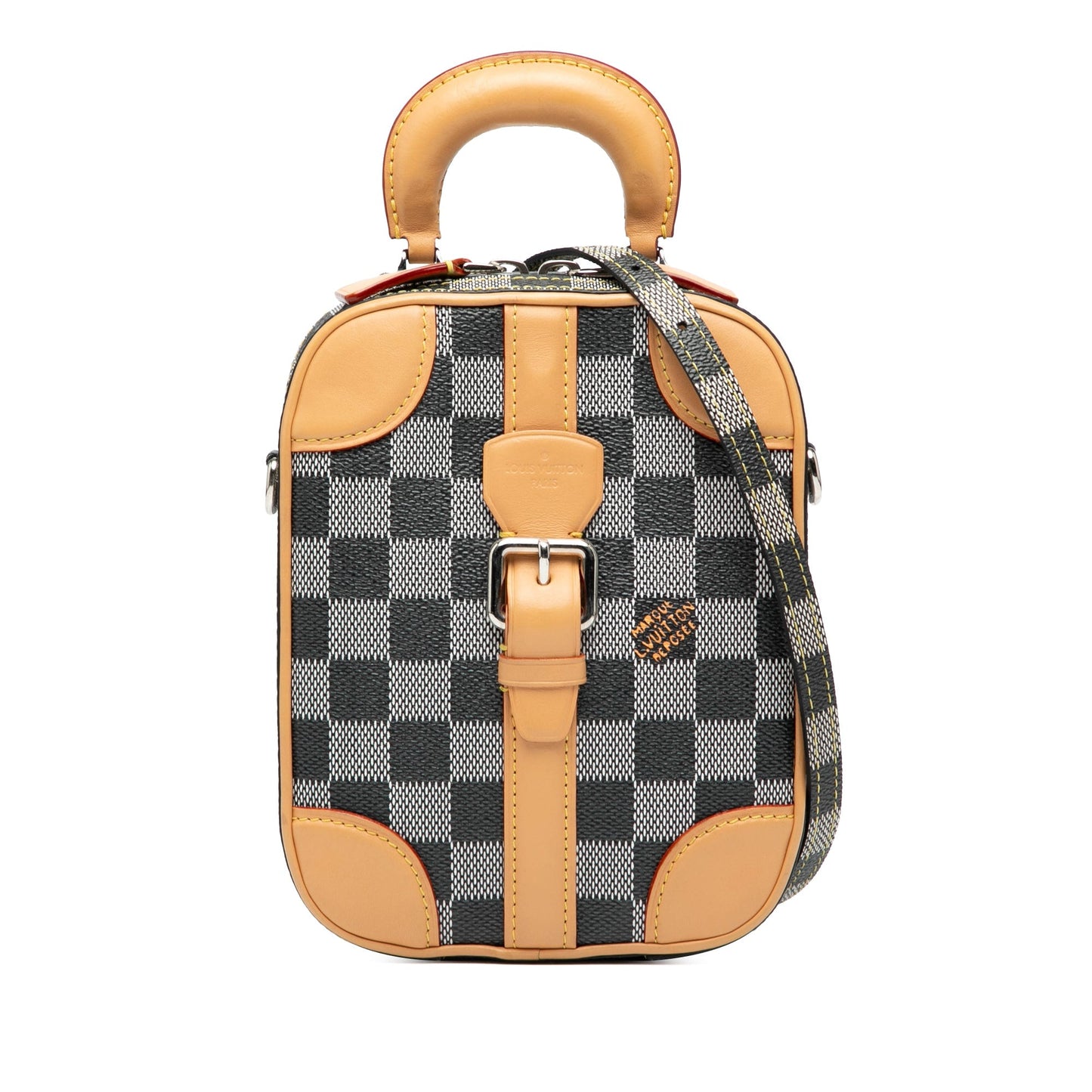 Gray Louis Vuitton Damier Colors Valisette Verticale Satchel