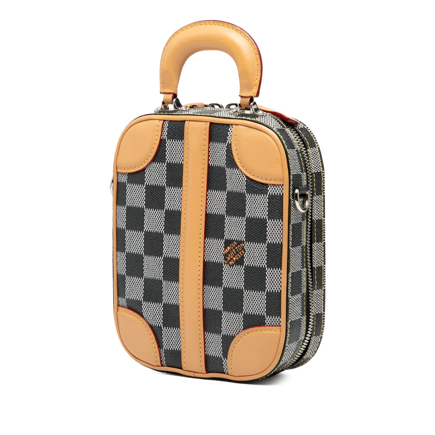 Gray Louis Vuitton Damier Colors Valisette Verticale Satchel