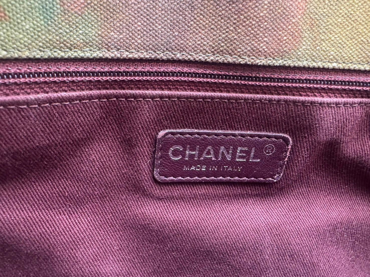 Chanel Graffiti Canvas Messenger Bag  Large Size