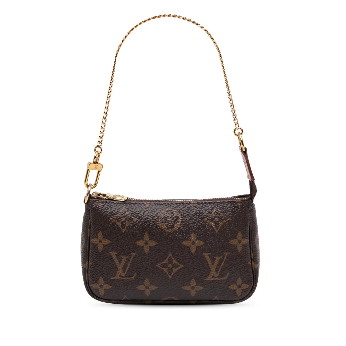 Brown Louis Vuitton Monogram Mini Pochette Accessoires Handbag