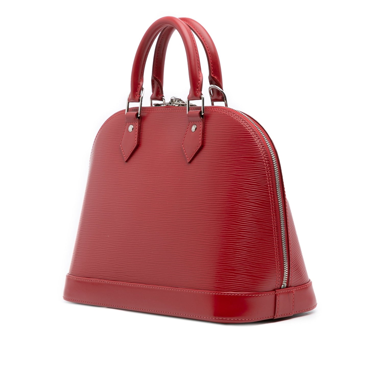 Red Louis Vuitton Epi Alma PM Handbag
