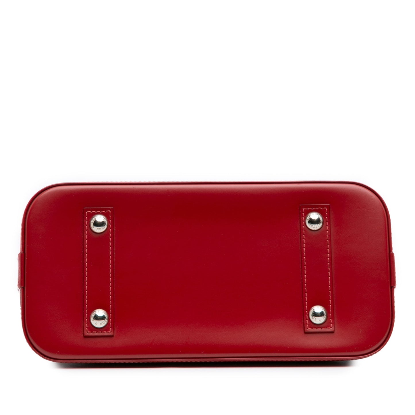 Red Louis Vuitton Epi Alma PM Handbag