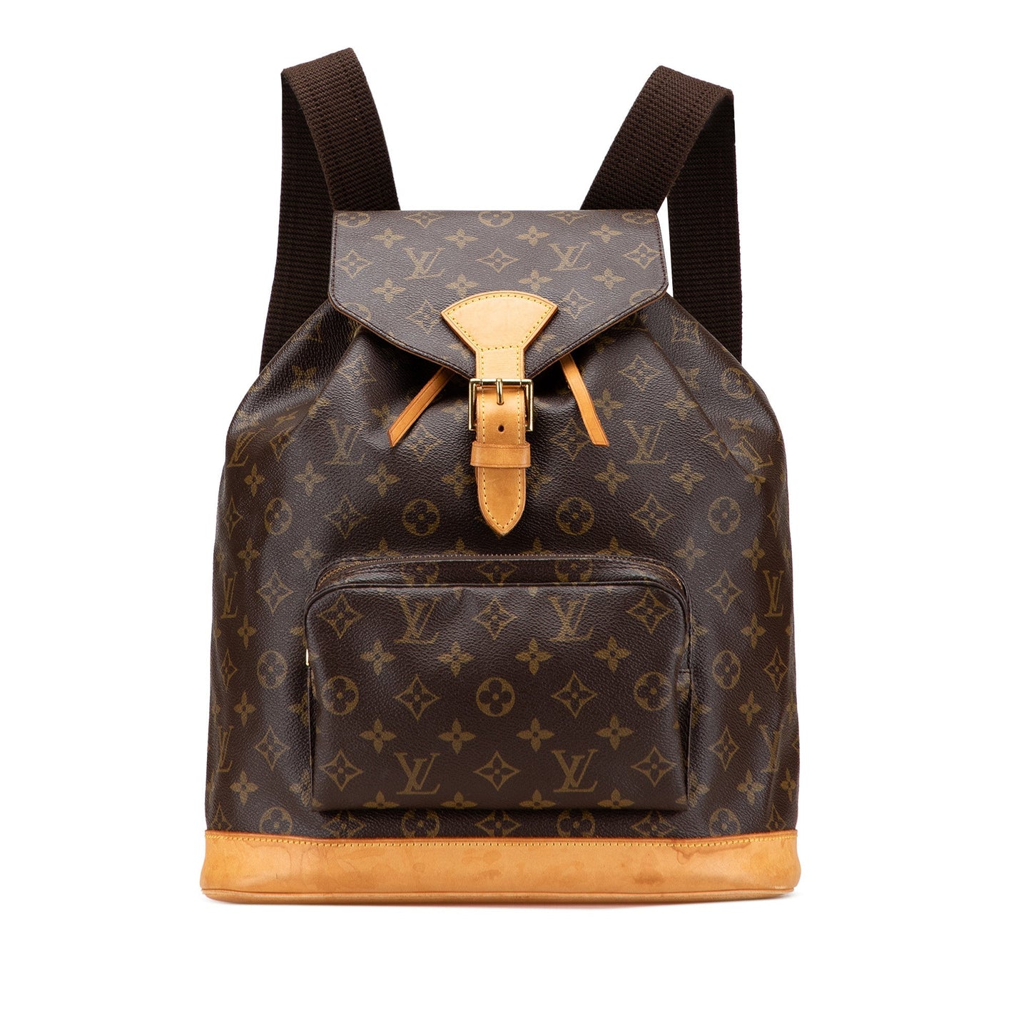 Brown Louis Vuitton Monogram Montsouris GM Backpack