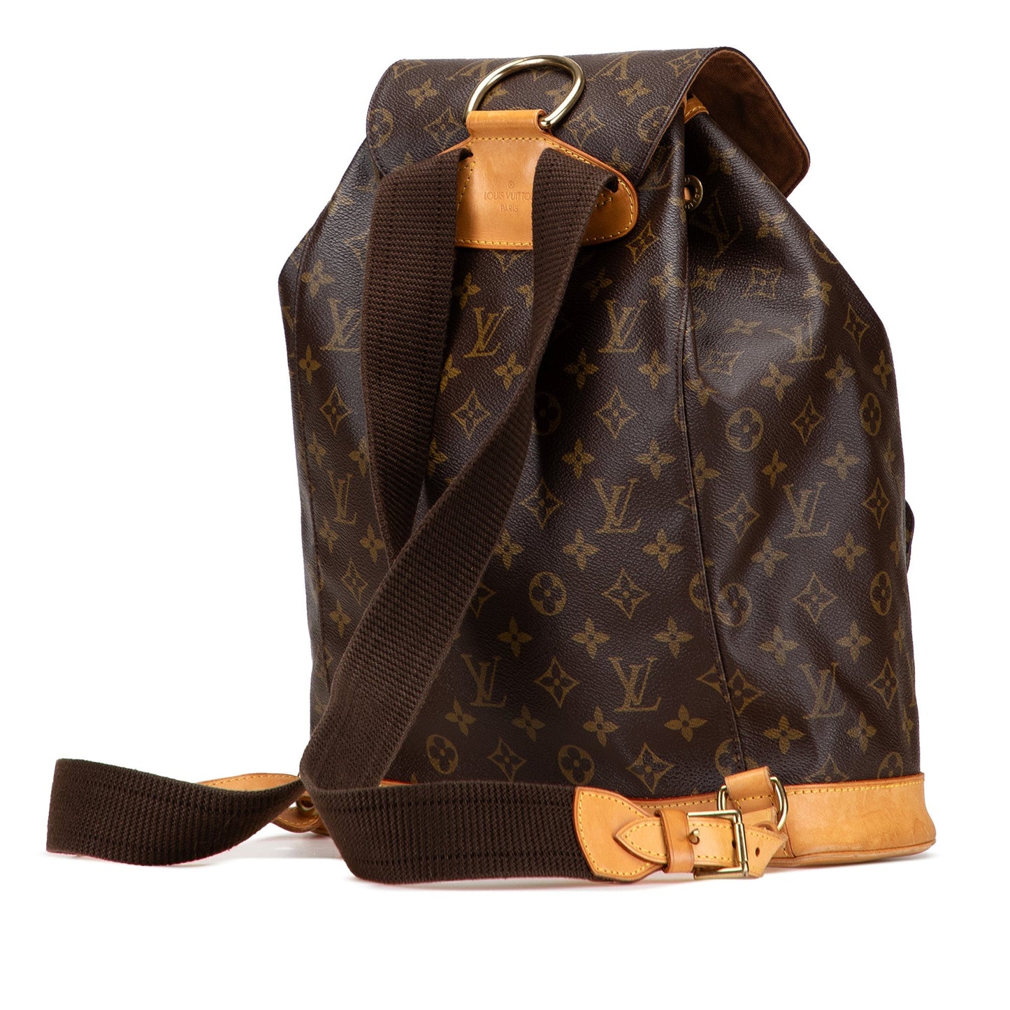 Brown Louis Vuitton Monogram Montsouris GM Backpack