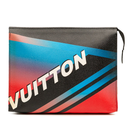 Multicolor Louis Vuitton Damier Race Toiletry Pouch 26 Clutch Bag
