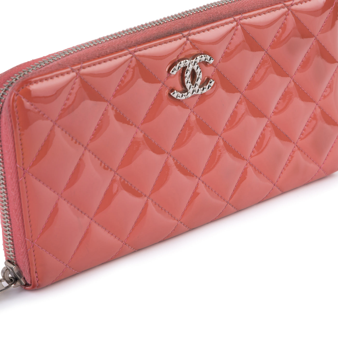 Chanel Patent Quilted Wallet