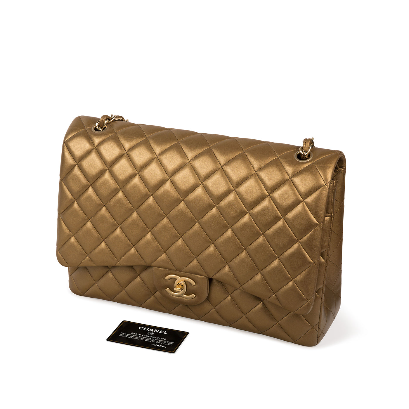 Chanel Classic Flap Bag Maxi - Gold