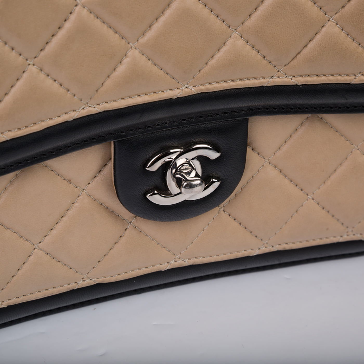 Chanel SS14 Black Trim Bag