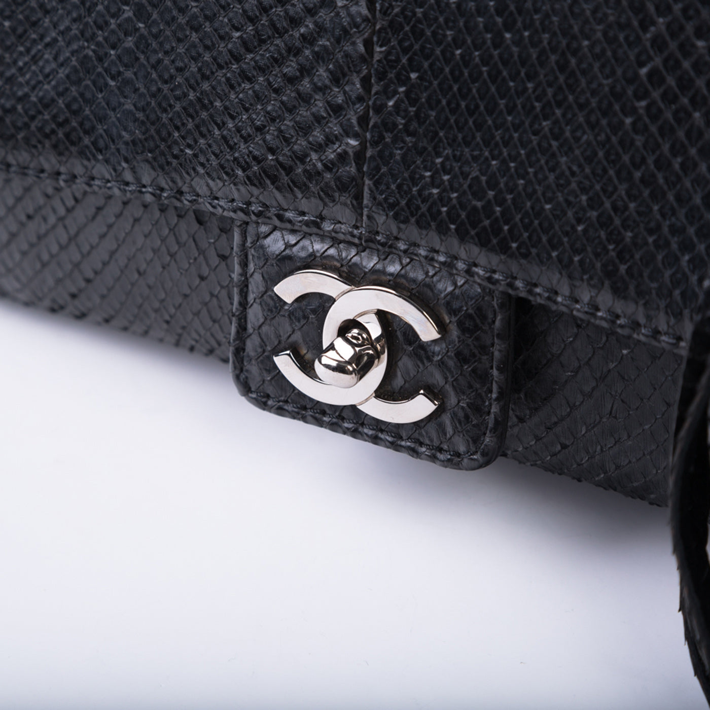 Chanel Timeless Python Shoulder Bag