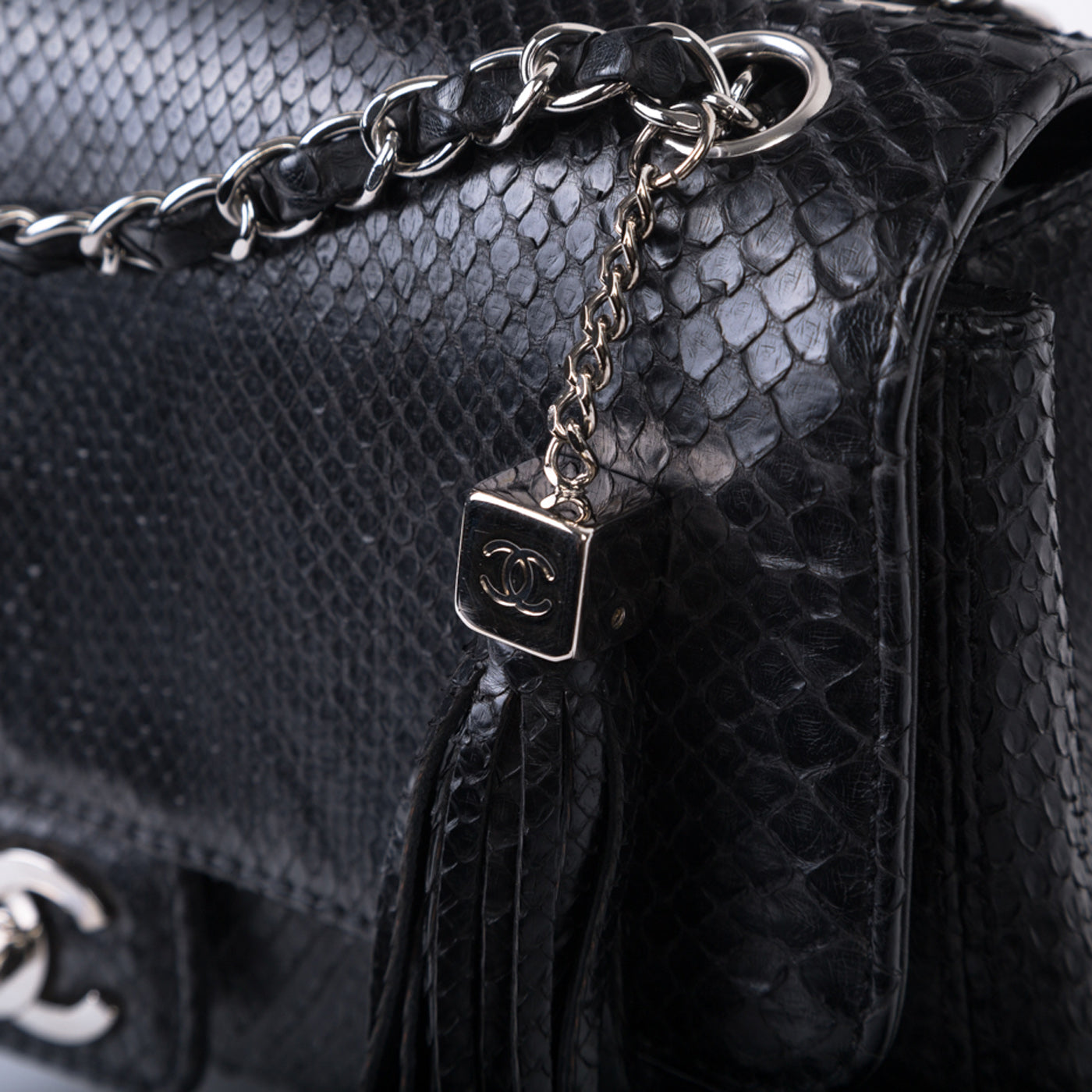 Chanel Timeless Python Shoulder Bag