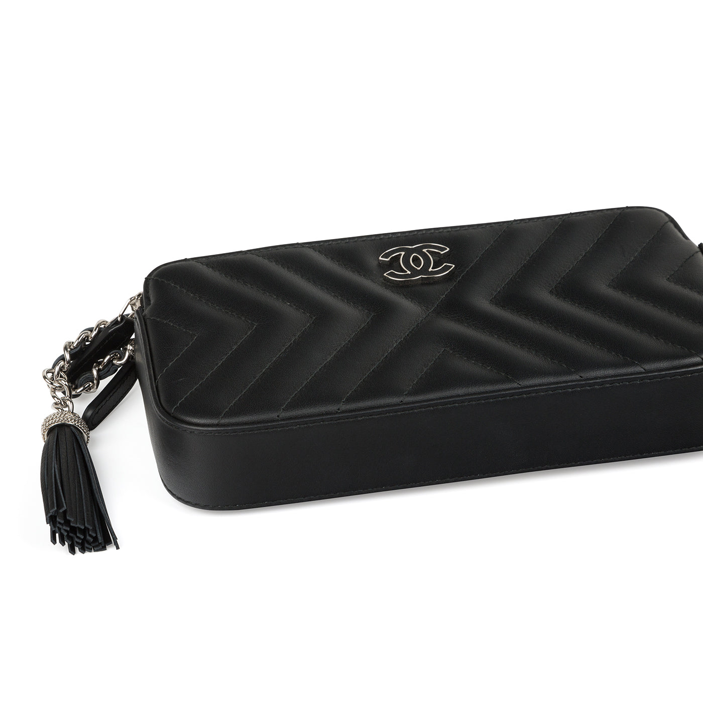 Chanel Chevron Clutch on Chain