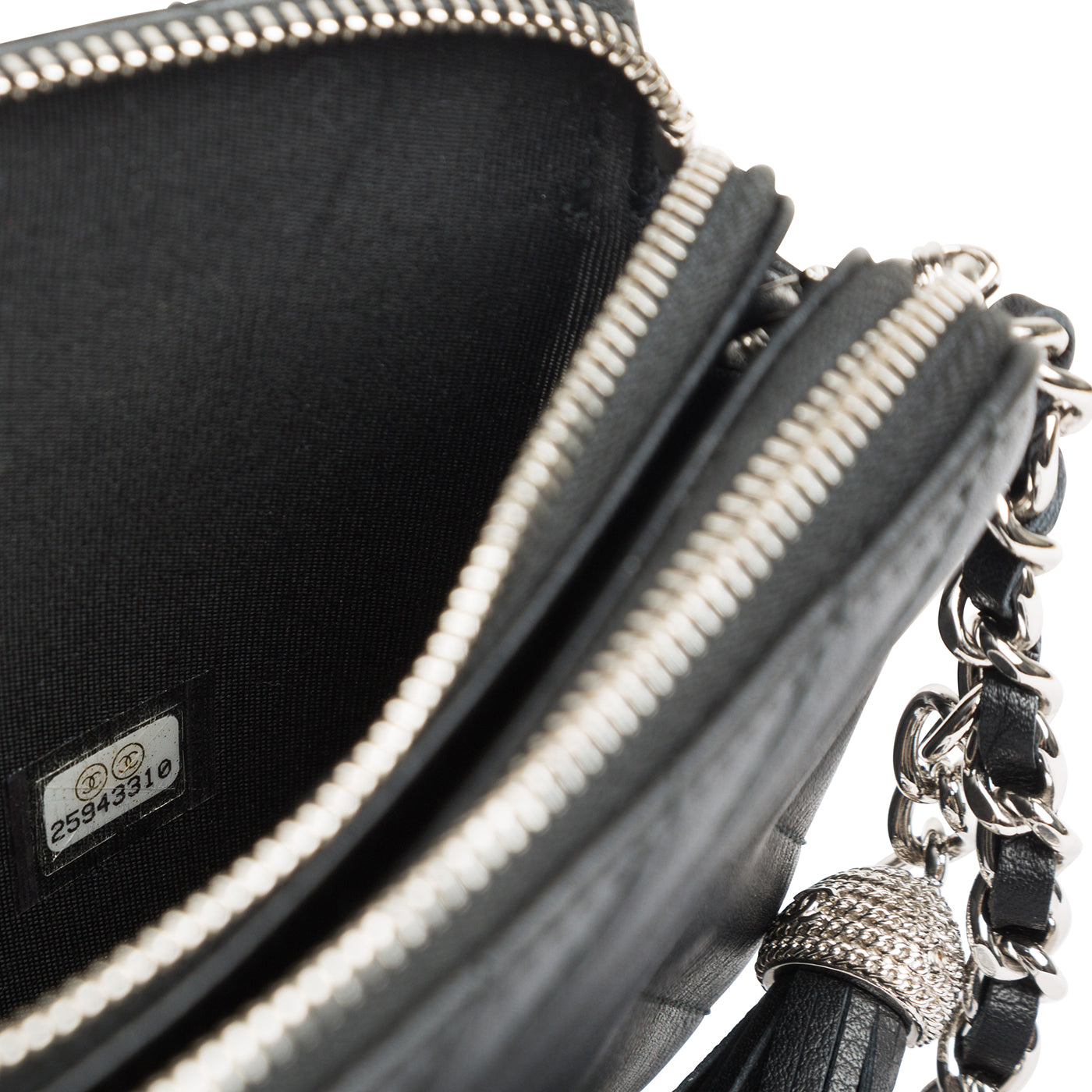Chanel Chevron Clutch on Chain