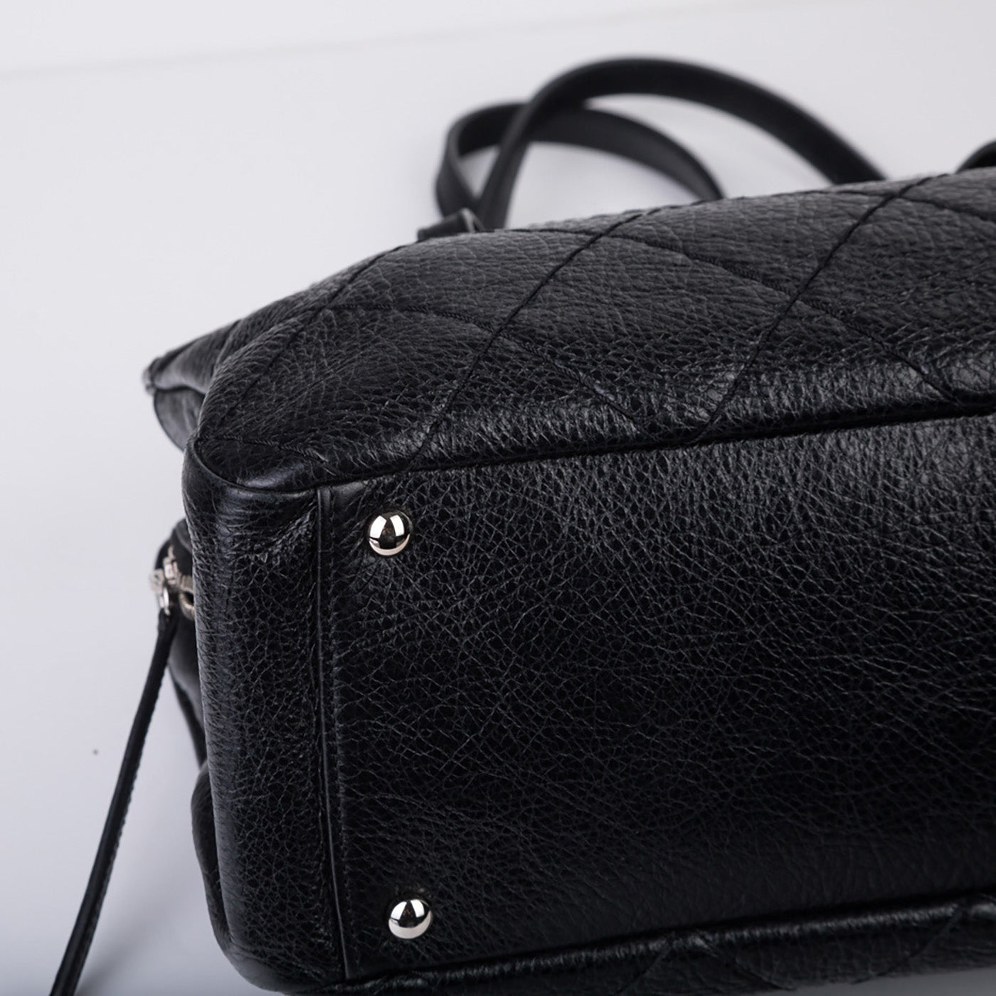 Chanel Glazed Leather shopping tote
