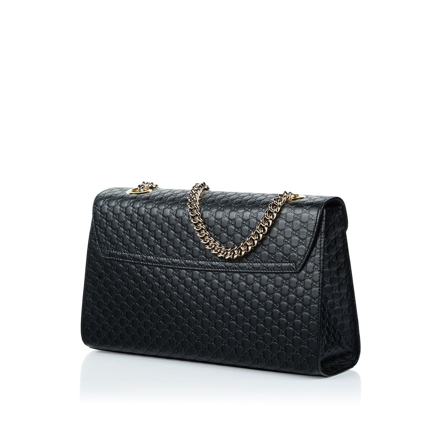 Gucci Monogram Chain Leather Shoulder Bag