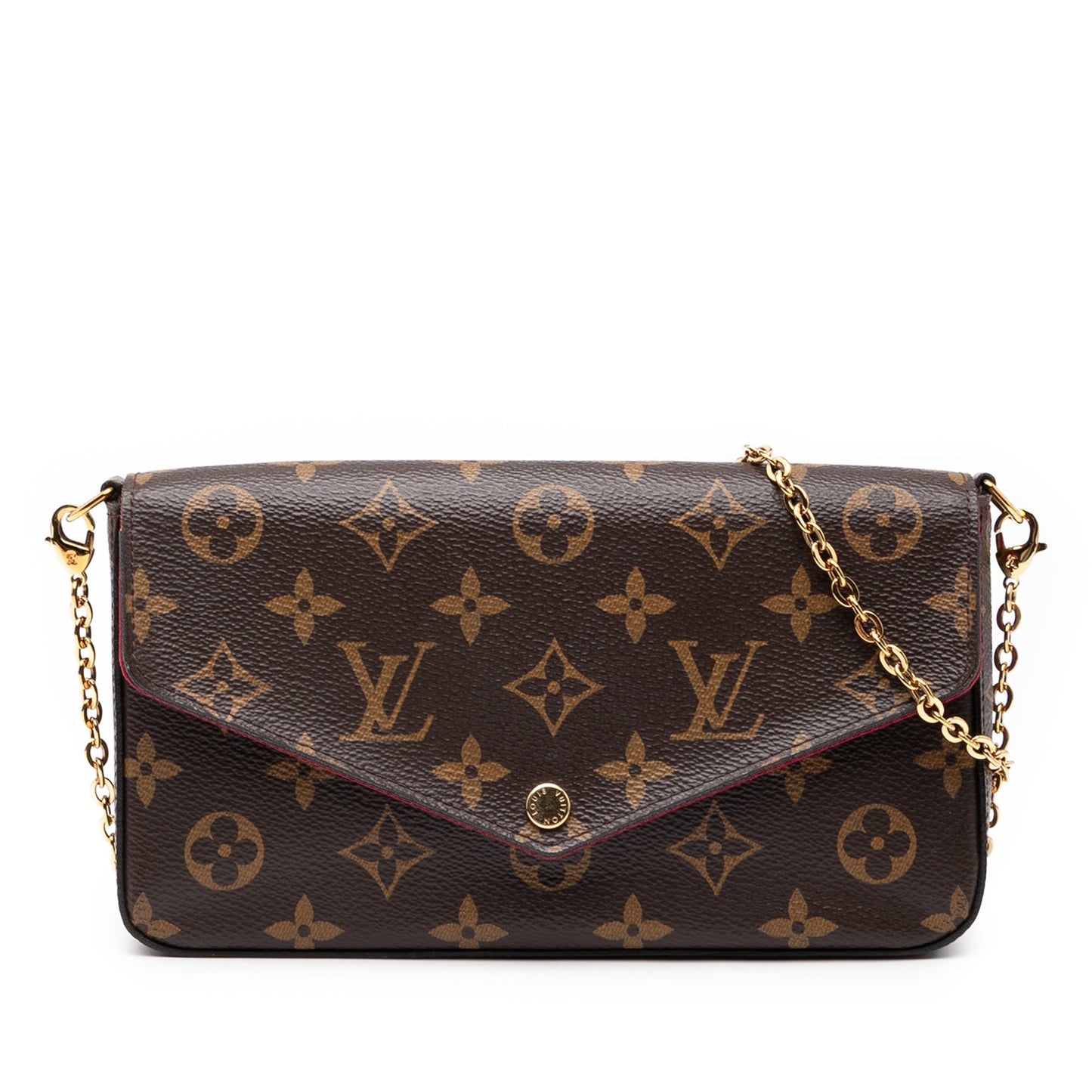 Brown Louis Vuitton Monogram Pochette Felicie Crossbody Bag