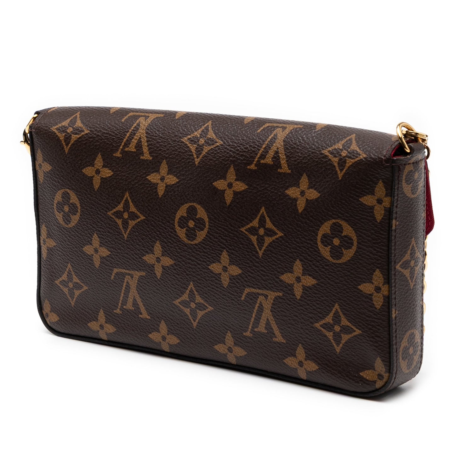 Brown Louis Vuitton Monogram Pochette Felicie Crossbody Bag