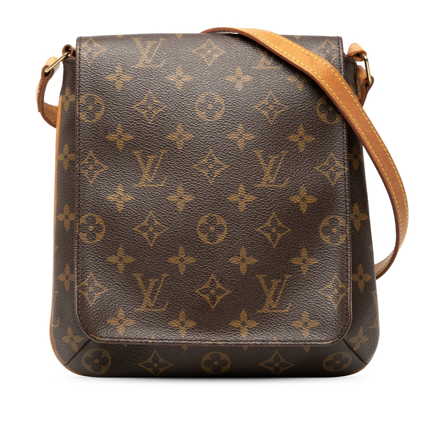 Brown Louis Vuitton Monogram Mtte Salsa PM Long Strap Crossbody Bag