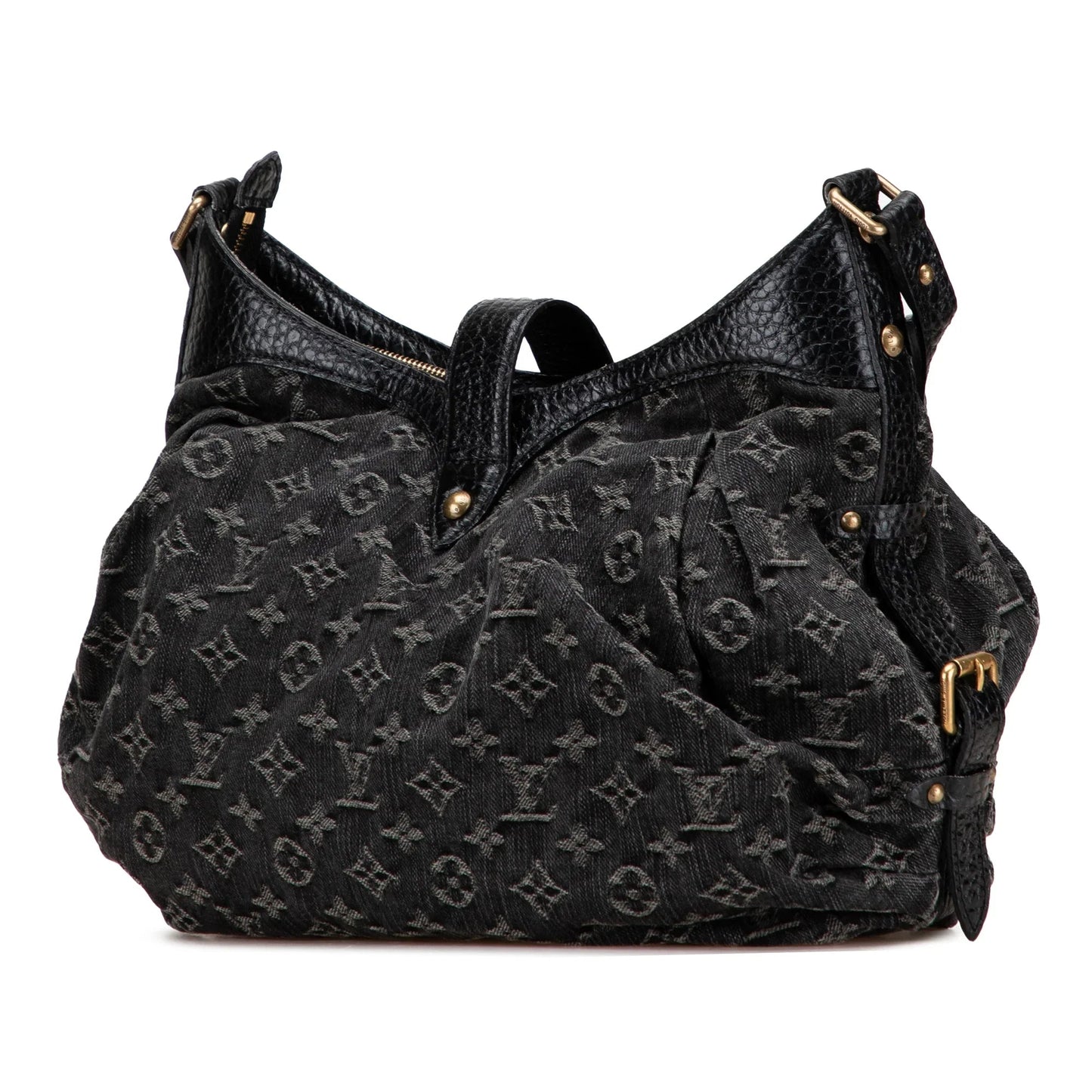 Black Louis Vuitton Monogram Denim Mahina XS Crossbody Bag