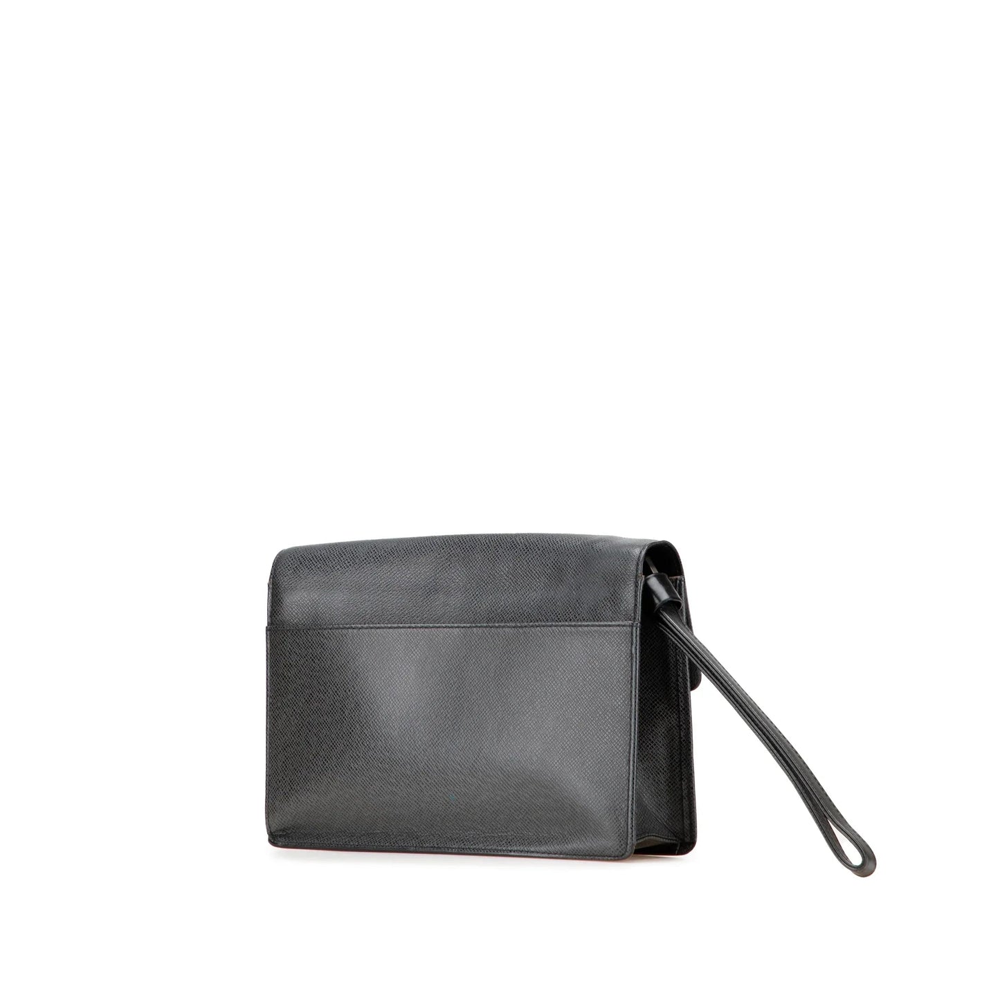 Black Louis Vuitton Taiga Selenga Clutch Bag