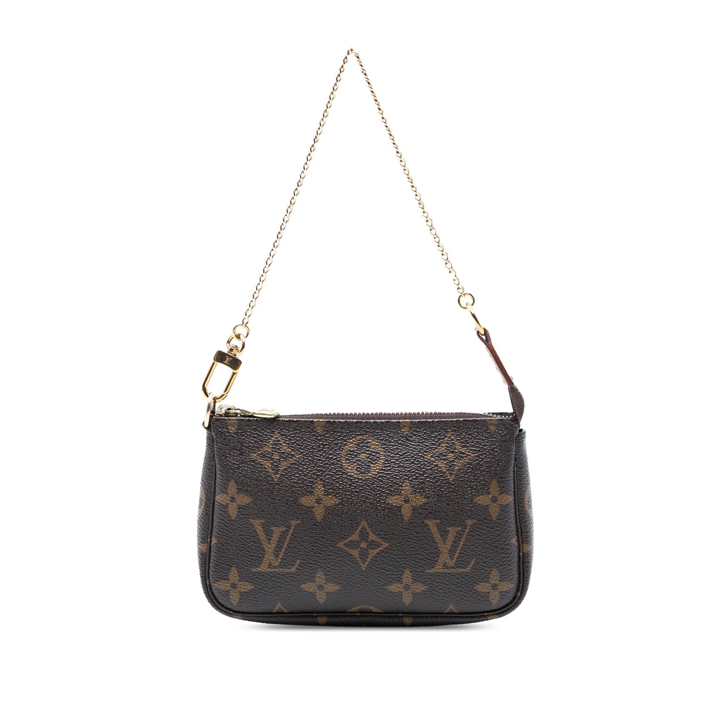 Brown Louis Vuitton Monogram Mini Pochette Accessoires Handbag